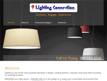 Tablet Screenshot of lighting-connection.com